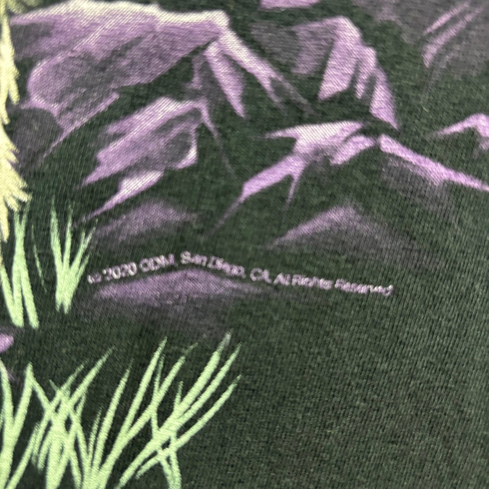 ODM Three Howling Wolves Nature Graphic Black T-Shirt Mens Size XL - Picture 6 of 7